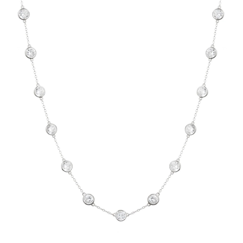 Dorsey clemence white sapphire necklace